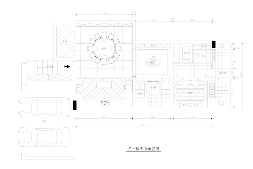 負(fù)一樓平面圖